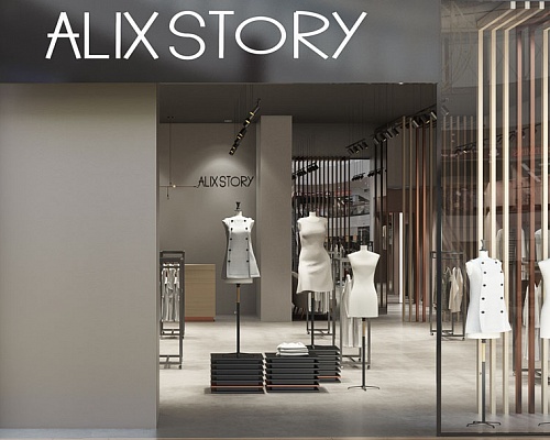 Дизайн-проект магазина Alixstory в "ТЦ Авиапарк"